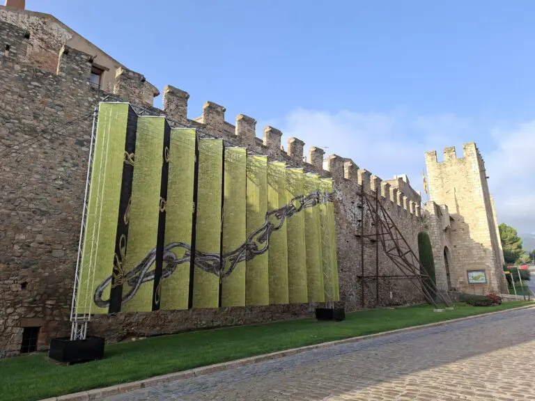 muralla Montblanc, Tarragona, con estructura rigging